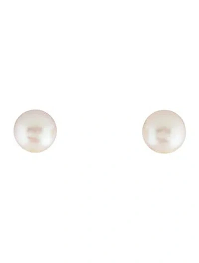 Pre-owned Earrings 14k Pearl Drop  In Multi