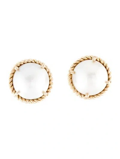 Pre-owned Earrings 14k Pearl Earclip  In Multi