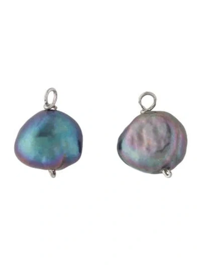 Pre-owned Earrings 14k Pearl Earring Enhancers In Multi