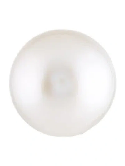 Pre-owned Earrings 14k Pearl Single Stud  In Multi