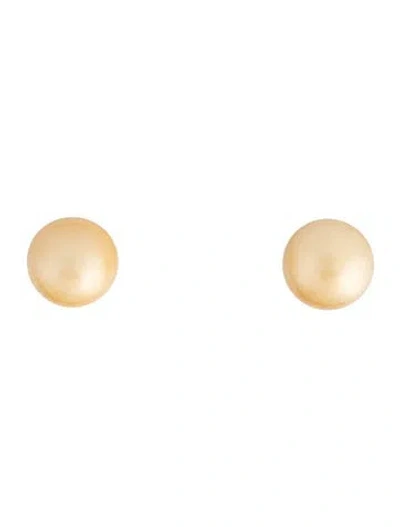 Pre-owned Earrings 14k Pearl Stud  In Multi