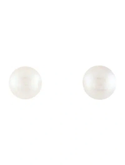 Pre-owned Earrings 14k Pearl Stud  In Multi