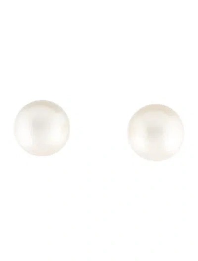 Pre-owned Earrings 14k Pearl Stud  In Multi