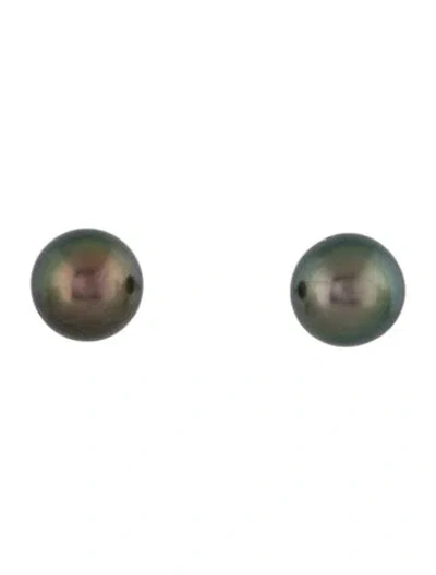 Pre-owned Earrings 14k Pearl Stud  In Multi