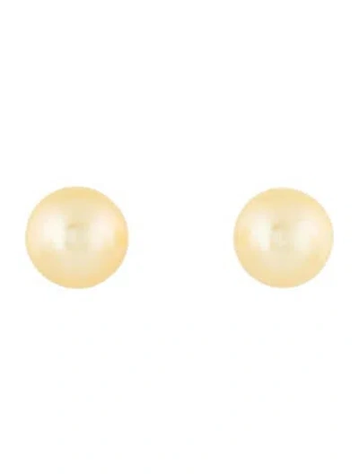 Pre-owned Earrings 14k Pearl Stud  In Multi