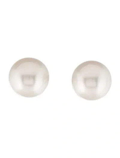 Pre-owned Earrings 14k Pearl Stud  In Multi