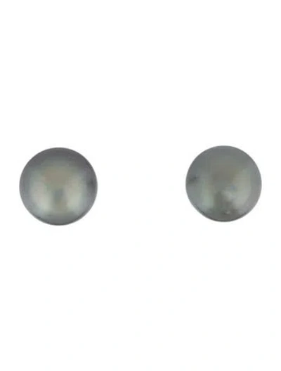 Pre-owned Earrings 14k Pearl Stud  In Multi