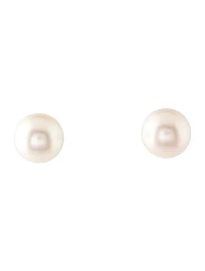 Pre-owned Earrings 14k Pearl Stud  In Multi