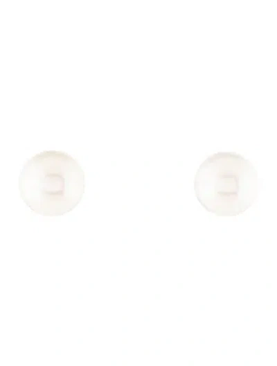 Pre-owned Earrings 14k Pearl Stud  In Multi
