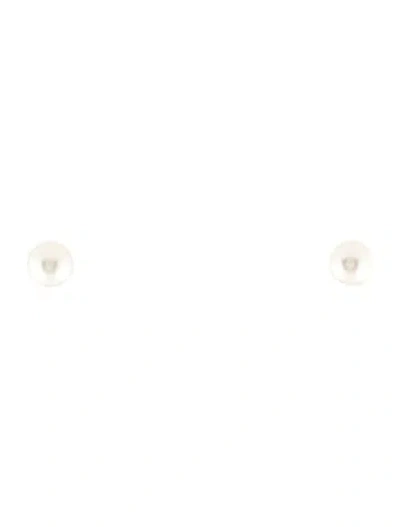 Pre-owned Earrings 14k Pearl Studs In Multi