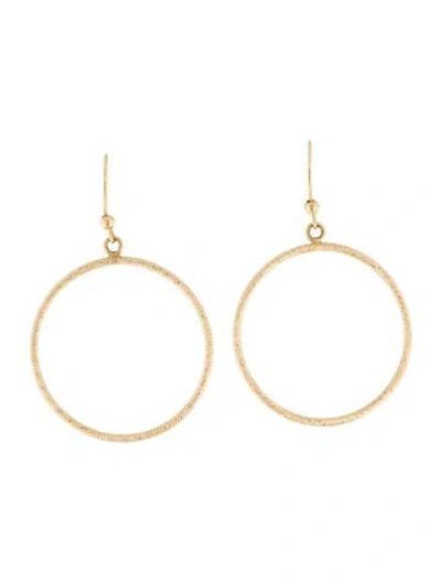 Pre-owned Earrings 14k Round Drop  In Multi