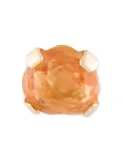 Pre-owned Earrings 14k Sapphire Single Stud  In Multi