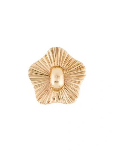 Pre-owned Earrings 14k Single Clip-on  In Multi