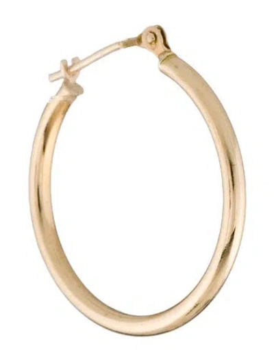 Pre-owned Earrings 14k Single Hoop  In Multi