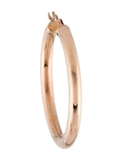 Pre-owned Earrings 14k Single Tube Hoop In Multi