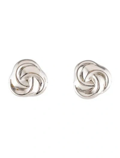 Pre-owned Earrings 14k Spiral Stud  In Multi