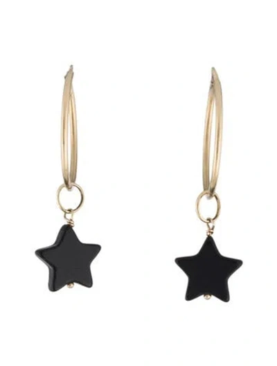Pre-owned Earrings 14k Star Drop  In Multi