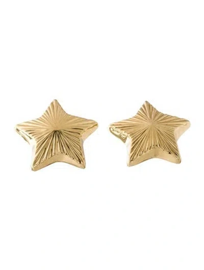 Pre-owned Earrings 14k Star  In Multi