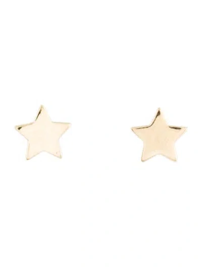 Pre-owned Earrings 14k Star Stud  In Multi
