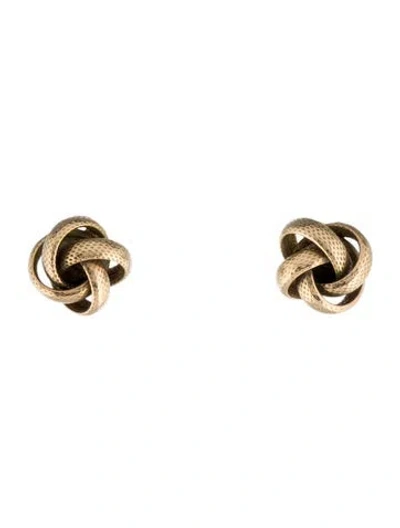 Pre-owned Earrings 14k Stud  In Multi