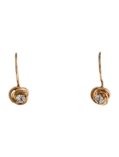 Pre-owned Earrings 14k Synthetic Spinel  In Multi