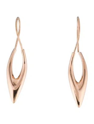 Pre-owned Earrings 14k Twist Spiral Hoop  In Multi