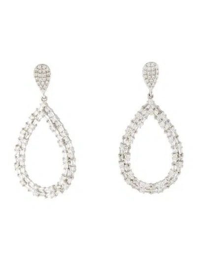 Pre-owned Earrings 14k1.00ctw Diamond Drop  In Multi