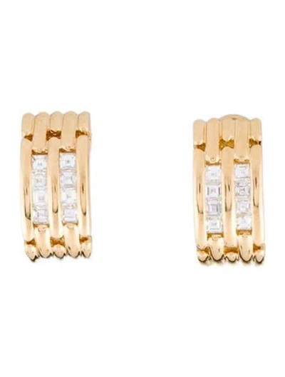 Pre-owned Earrings 18k 1.28ctw Diamond Earclip  In Multi