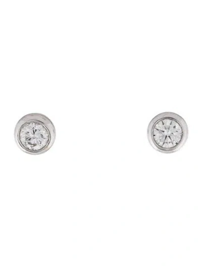 Pre-owned Earrings 18k 1.38ctw Diamond Stud  In Multi