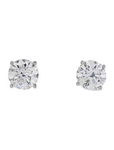 Pre-owned Earrings 18k 1.43ctw Diamond Stud  In Multi