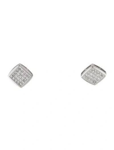 Pre-owned Earrings 18k 1.50ctw Diamond  In Multi