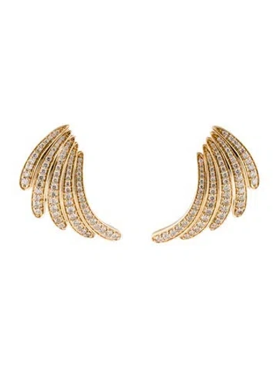 Pre-owned Earrings 18k 1.56ctw Diamond Drop  In Multi
