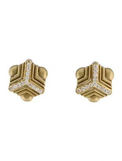Pre-owned Earrings 18k 1.69ctw Diamond Clip-on  In Multi