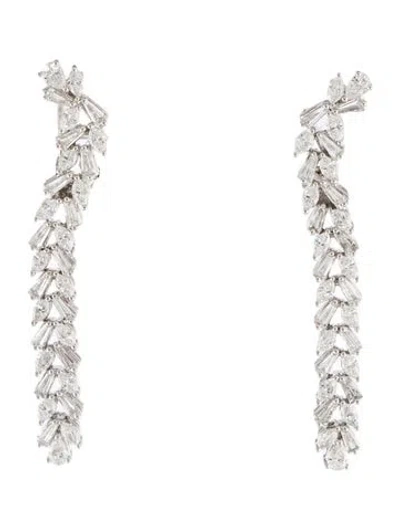 Pre-owned Earrings 18k 1.95ctw Diamond Drop  In Multi