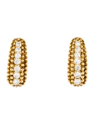 Pre-owned Earrings 18k 1ctw.diamond Ear-clip  In Multi