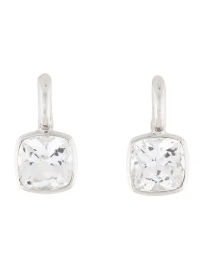 Pre-owned Earrings 18k 20.85ctw Topaz Drop  In Multi