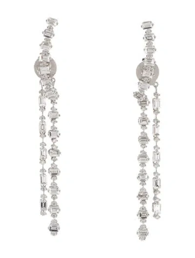 Pre-owned Earrings 18k 2.14ctw Diamond Drop  In Multi