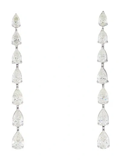 Pre-owned Earrings 18k 2.64ctw Diamond Drop  In Multi