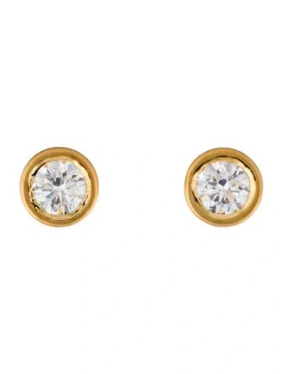 Pre-owned Earrings 18k 4.60ctw Lab-grown Diamond Stud  In Multi