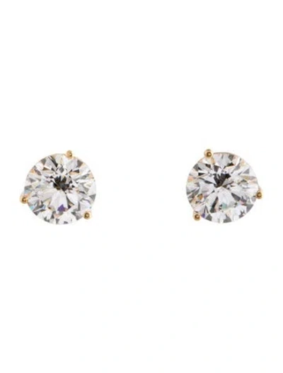 Pre-owned Earrings 18k 5.17ctw Lab-grown Diamond Stud  In Multi