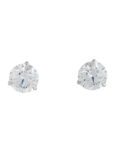 Pre-owned Earrings 18k 5.18ctw Lab-grown Diamond Stud  In Multi