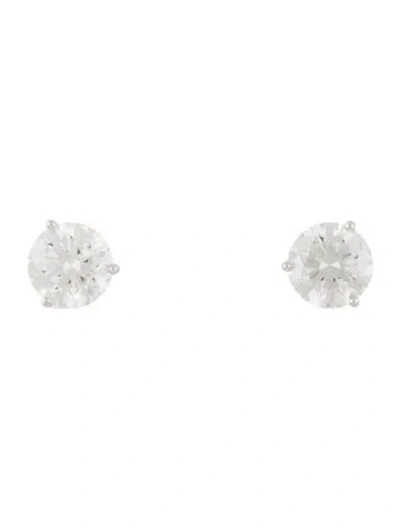 Pre-owned Earrings 18k 6.04ctw Lab-grown Diamond Stud  In Multi