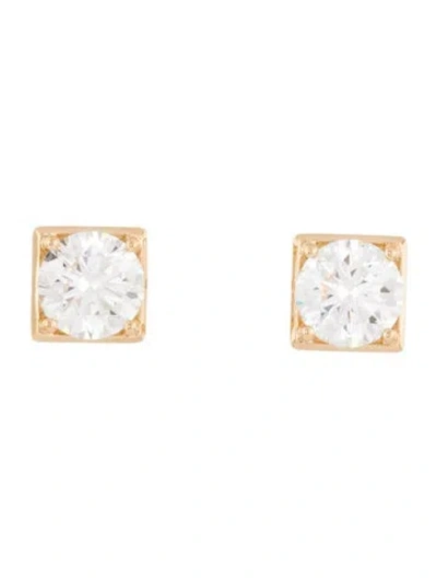 Pre-owned Earrings 18k 6.10ctw Lab-grown Diamond  In Multi