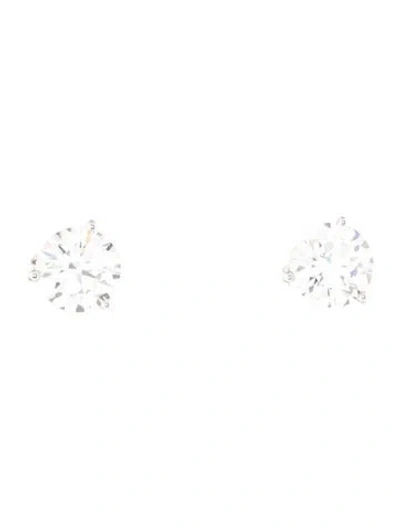 Pre-owned Earrings 18k 6.11ctw Lab-grown Diamond Stud  In Multi