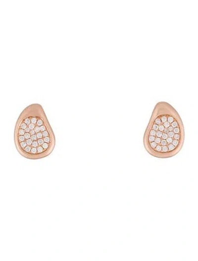 Pre-owned Earrings 18k Diamond Drop  In Multi