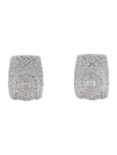 Pre-owned Earrings 18k Diamond Earclip  In Multi