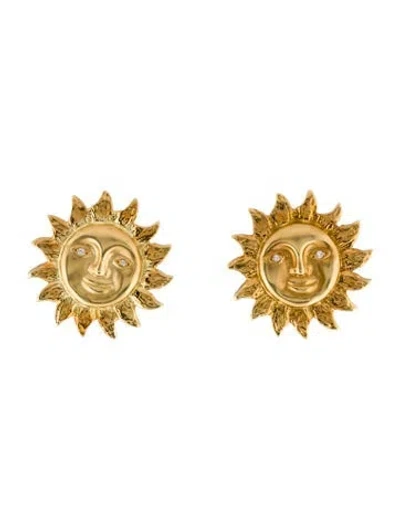 Pre-owned Earrings 18k Diamond Earclip  In Multi