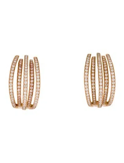 Pre-owned Earrings 18k Diamond Earclip  In Multi