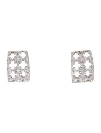 Pre-owned Earrings 18k Diamond Earclip  In Multi