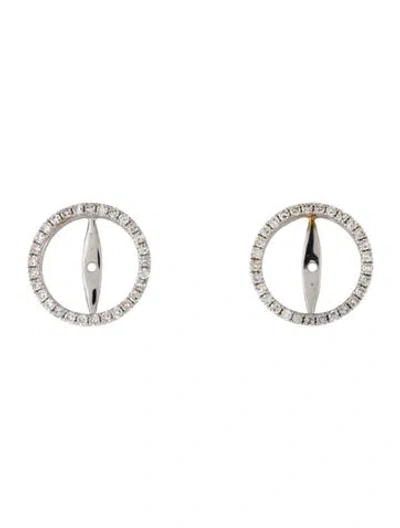 Pre-owned Earrings 18k Diamond Earring Jackets In Multi